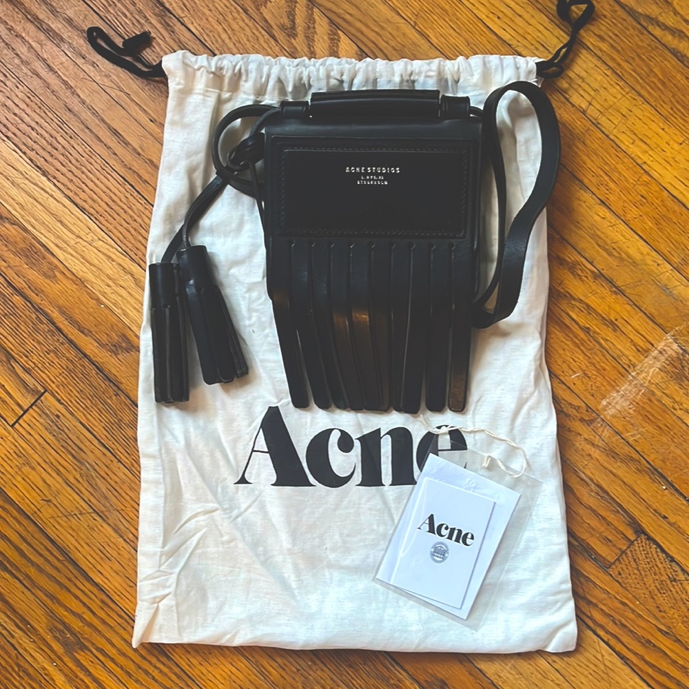 Ance Studios Leather Fringe Mini Crossbody Bag